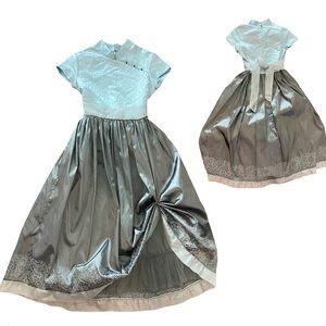 American Girl Silver Formal Party Dress